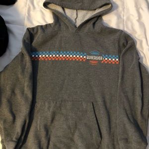 Quicksilver Grey Hoodie Youth Large